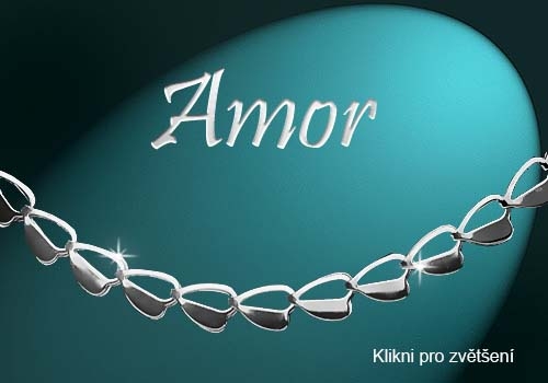 Amor - řetízek stříbřený